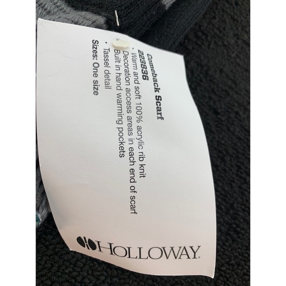 Holloway Mens "C" Letterman Collegiate Athletic Scarf Rib Knit Tassel‎ - Picture 4 of 4